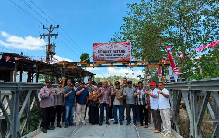 Pani Gold Mine dan PemKab Gorontalo Resmikan Jembatan Bailey Pulubala