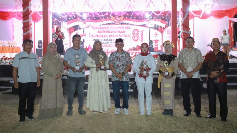 Wabup Iwan Adam Tutup Rangkaian Kegiatan HUT Proklamasi  Tingkat Kecamatan Lemito