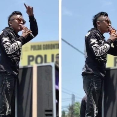 Demo Di Mapolda Gorontalo, Nama Cian Di Sebut Pengumpul Upeti Di PETI Tomula Pohuwato