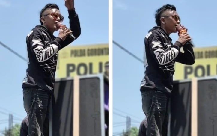 Demo Di Mapolda Gorontalo, Nama Cian Di Sebut Pengumpul Upeti Di PETI Tomula Pohuwato