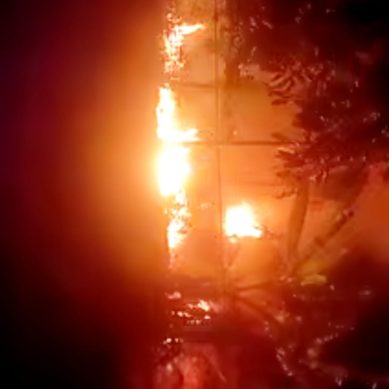 Lahan Di Desa Londoun Poptim Sengaja Dibakar, Jalur Trans Sulawesi  Lumpuh