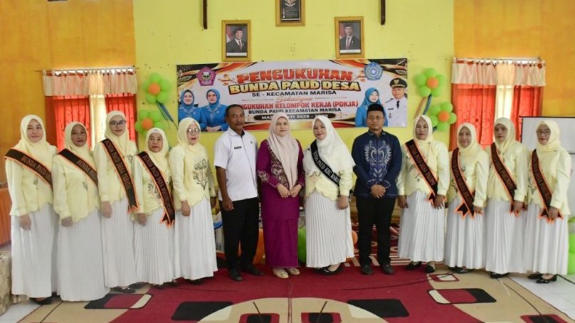 Bunda PAUD Desa dan Pokja Kecamatan Marisa Dikukuhkan