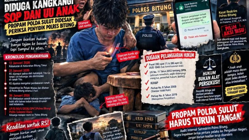 Dugaan Pelanggaran SOP dan Pengangkangan Konstitusi: Menguji Profesionalisme Polres Bitung