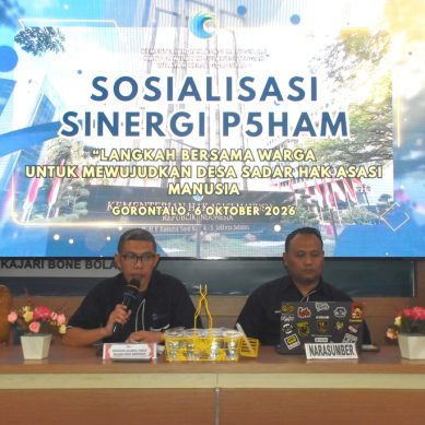 KemenHAM Gorontalo Ajak Warga Desa Toto Utara Berani Lawan Diskriminasi dan Hormati Hak Sesama