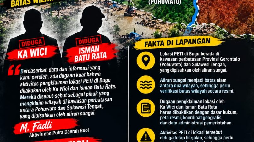 Polemik Klaim Lokasi PETI di Bugu, M. Fadli Soroti Dugaan Keterlibatan Ka Wici dan Isman Batu Rata