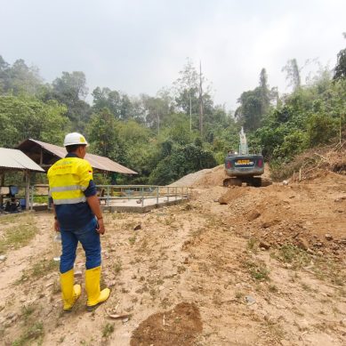 PGM Bantu PDAM Dalam Pengerukan Sedimentasi Air Terang