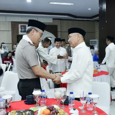 Bupati Saipul Hadiri Resepsi Hari Santri Nasional 2026 di Mapolda Gorontalo