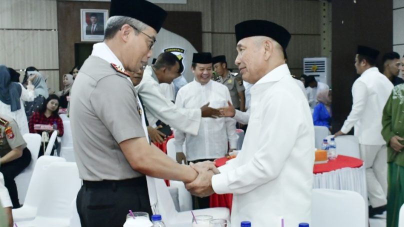 Bupati Saipul Hadiri Resepsi Hari Santri Nasional 2026 di Mapolda Gorontalo