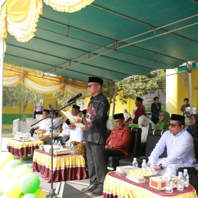 Wabup Pohuwato Pimpin Upacara Peringatan Hari Santri Nasional di Ponpes Alkhairaat Buntulia