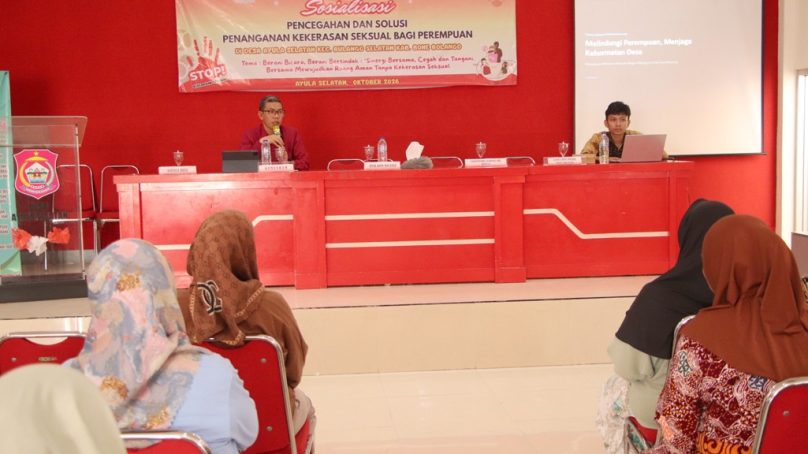 KemenHAM Gorontalo Ajak Warga Ayula Selatan Berani Bicara dan Melawan Kekerasan Seksual